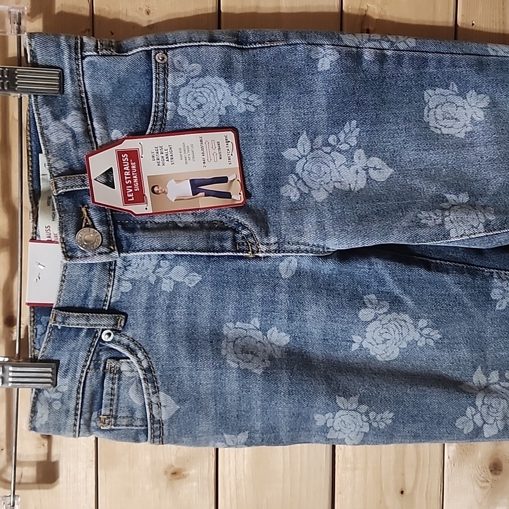 Levi Strauss Jeans Size 6 Girls NWT ankle Straight - Picture 2 of 6